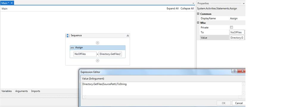 assigning no of files